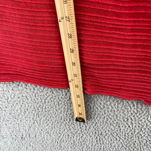 Chicos Sweater Womens 2 US Large Red Travelers Longline Cardigan Knit Stretch* - Picture 10 of 11